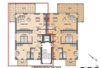 Grundriss Wohnung 3, Haus 2