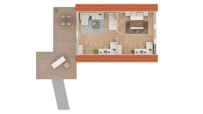 Visualisierung Dachgeschoss