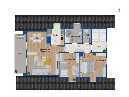 Grundriss Dachgeschoss