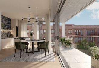 Wohn- und Essbereich Visualisierung