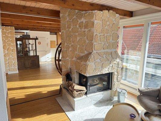 Blick vom Wohnbereich