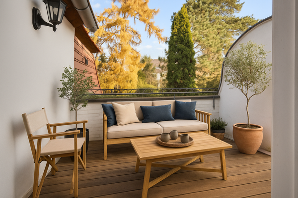 Visualisierung von der Terrasse