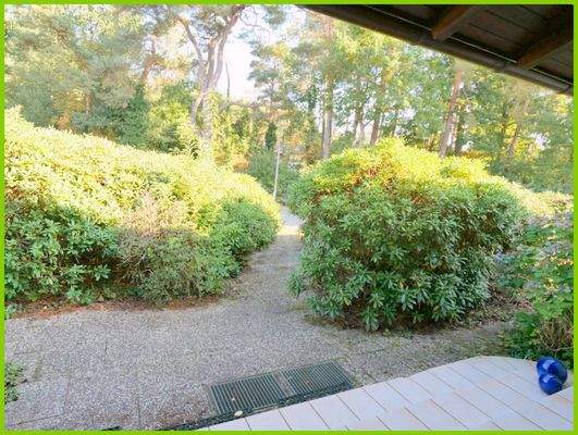 Blick von der Haustür zur Straße