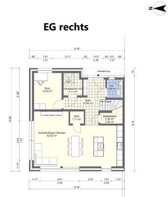 Grundriss EG rechts