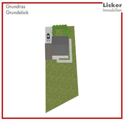Grundriss-Grundstück