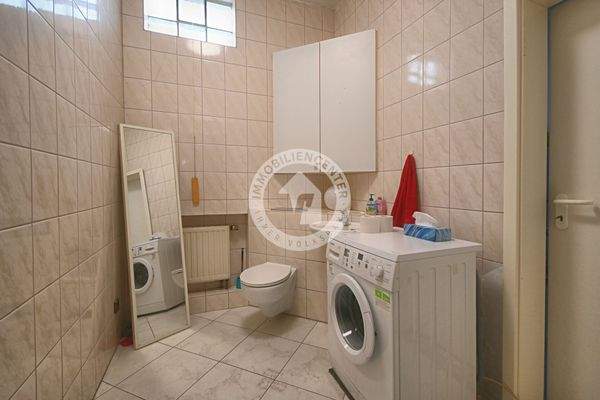 Das Gäste-WC mit Waschmaschinenanschluss