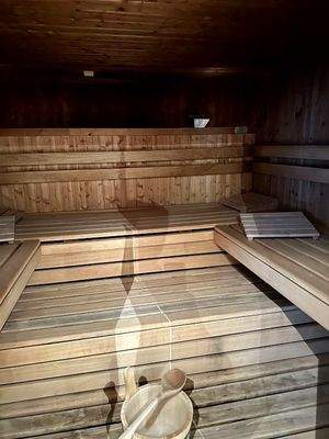 Blick in die Sauna
