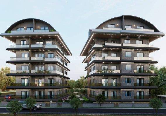 Elegant Flats in a Complex with Pool and Sauna in Alanya