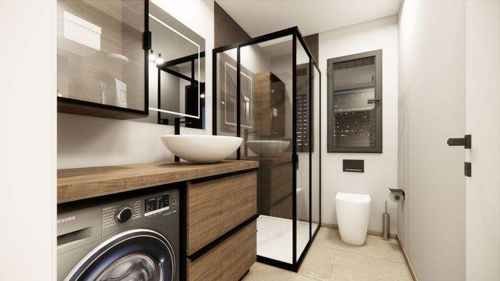 Badezimmer - Visualisierung, Abweichung möglich!