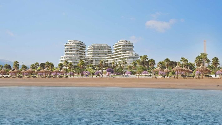 New Apartments with Sea View in Malaga Termica Beach Project