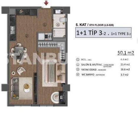 Apartments 500 M from Metrobus in Buyukcekmece Istanbul