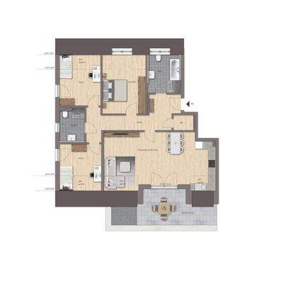 Traumwohnung mit großer Dachterrasse