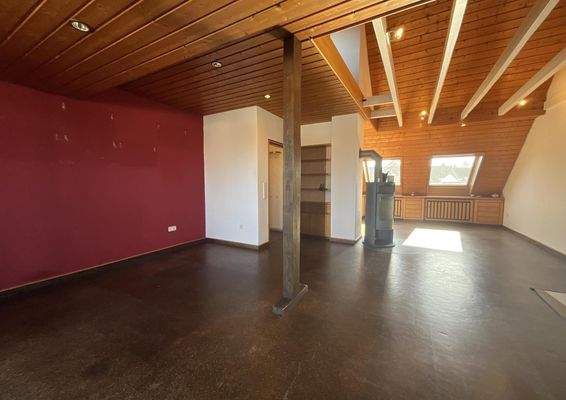 Wohnraum mit Kaminofen