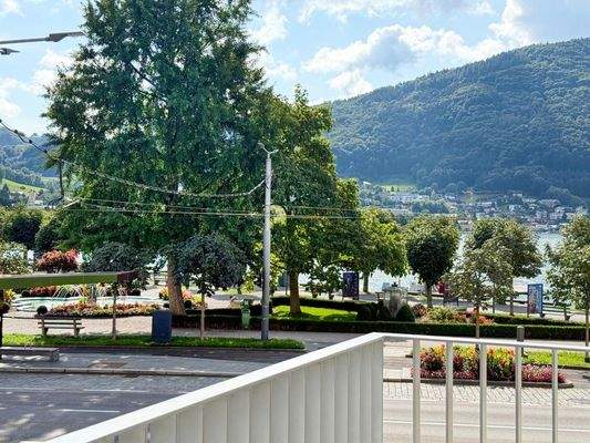 Blick vom Balkon