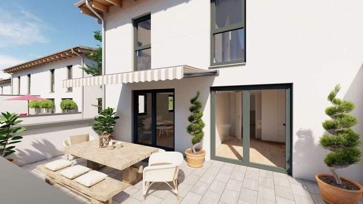 Doppelhaus 3-8 Regen_Ansicht 5