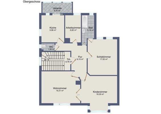 Grundriss-Illustration OG