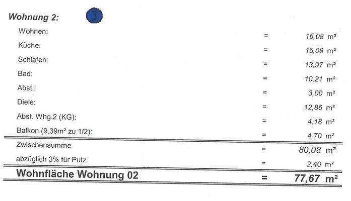 Wfl. Wohnung 2