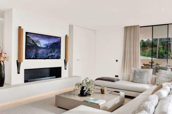 Living area in villa in Portals Nous