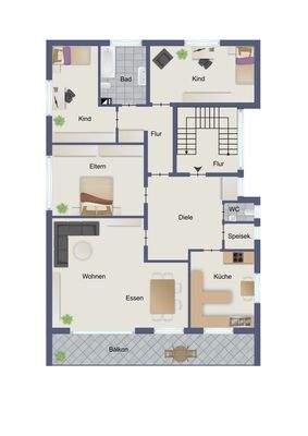 Grundriss Obergeschoss