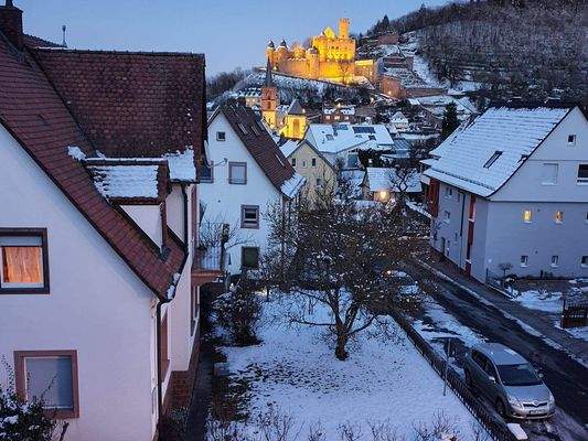 Romantische Winteraussicht