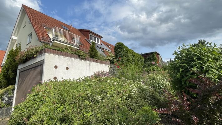 Garten am Grundstück