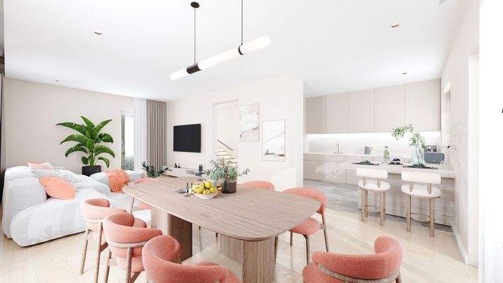 Einrichtungsbeispiel Wohn-/Essbereich