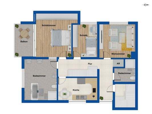 Grundriss Obergeschoss