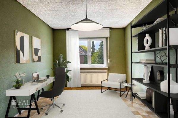 Arbeitszimmer OG virtuell gestaged