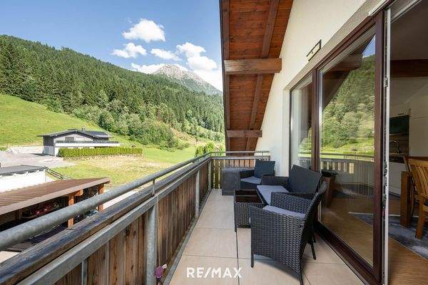 Sommer Bergblick Balkon