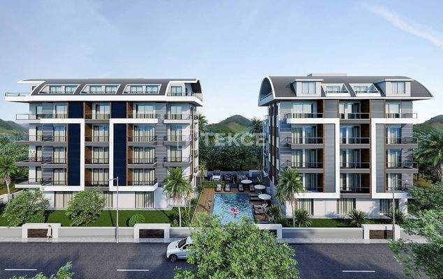 Flats in a Complex with Social Amenities in Alanya