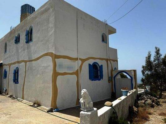 Südostkreta, Koutsounari: Haus auf zwei Ebenen mit herrlichem Meerblick zu verkaufen