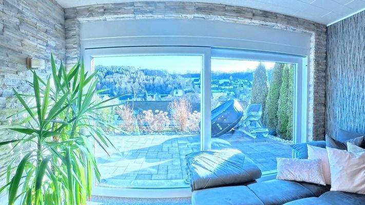 Ausblick aus dem Wohnzimmer