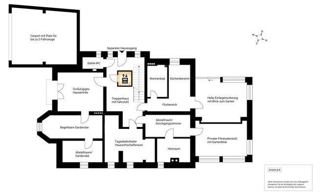 Grundriss Gartengeschoss