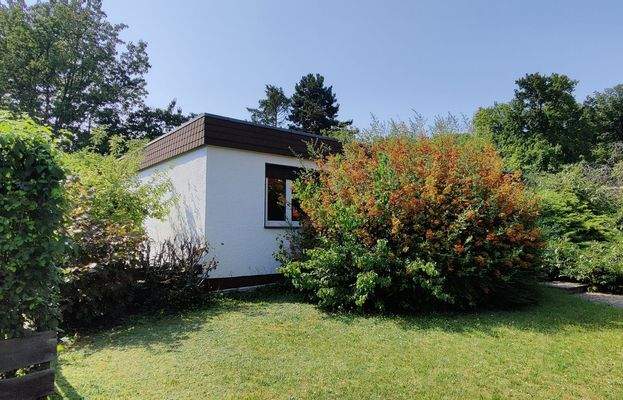 Blick auf den Bungalow