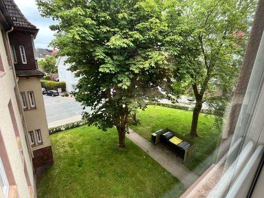 Blick aus der Wohnung