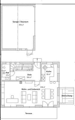 Grundrissplan Erdgeschoss
