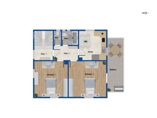 Grundriss Obergeschoss