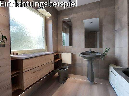 Tageslichtbad mit Wanne