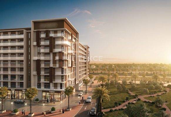 Flats in a Project with Lagoon Pool in Dubai Studio City