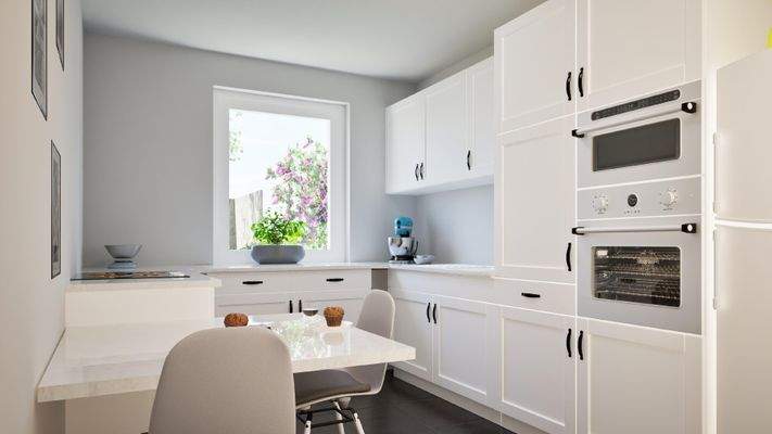 Kochbereich (Wohnbeispiel, Visualisierung)