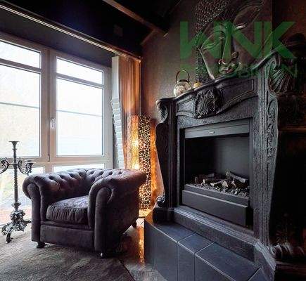 Kamin im Schlafzimmer