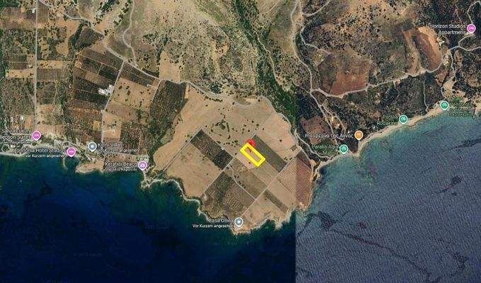 Kreta, Skaloti: Großes Baugrundstück mit Meer- und Bergblick an der Südküste