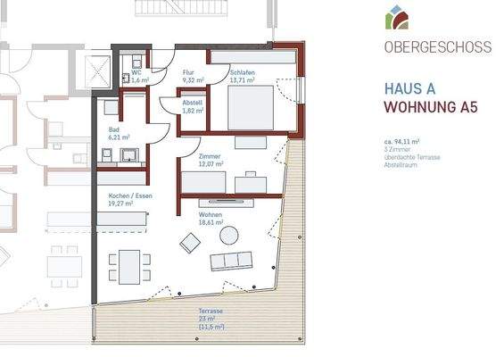 Grundriss Wohnung A5