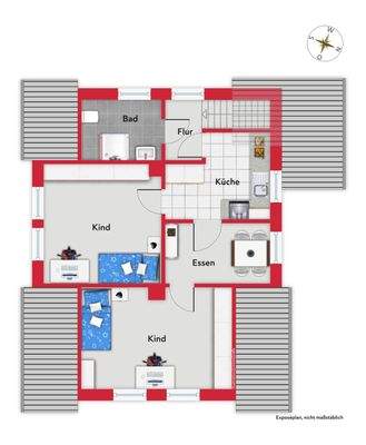 Grundriss Obergeschoss