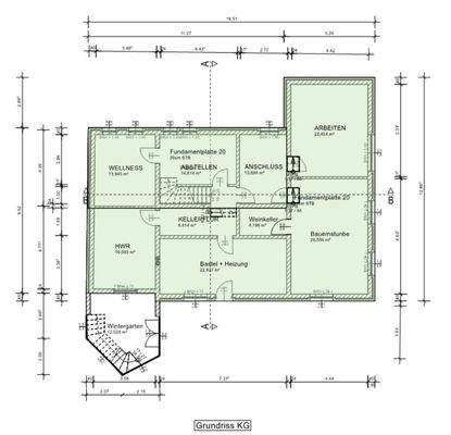 Grundriss Keller/Untergeschoss