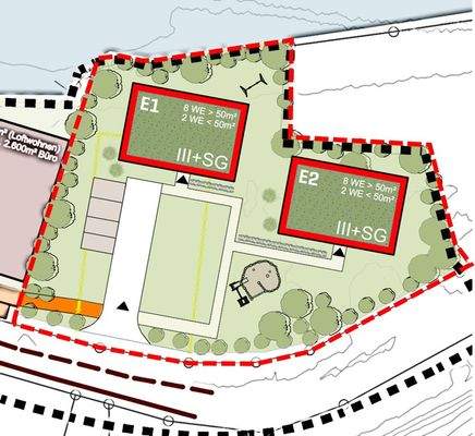 Geplante Bebauung