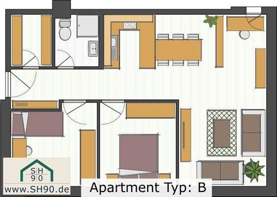 Apartment Typ B Plan
