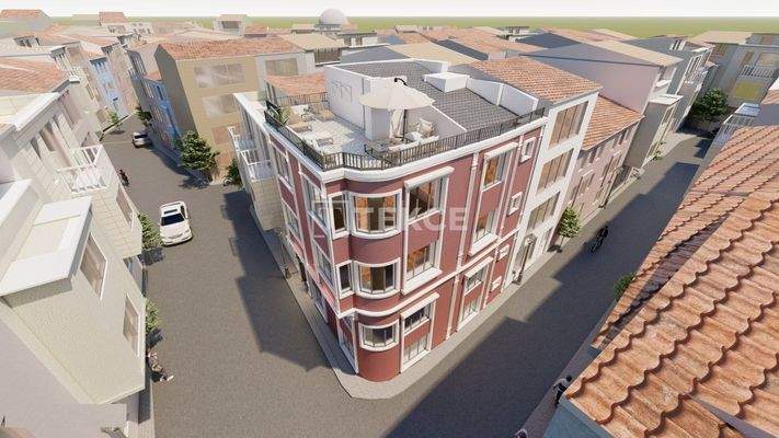 Furnished Building with Horizontal Architecture in Istanbul