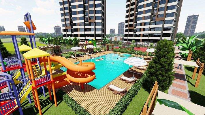 Chic Sea-View Apartments in a Complex in Mersin Turkey