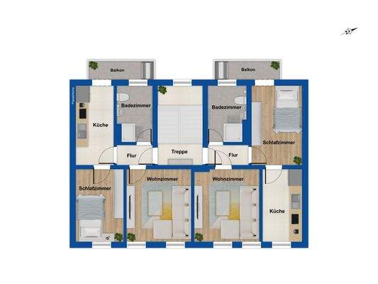 Grundriss 1. Obergeschoss